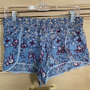 Nordstrom flowy loose flower summer shorts